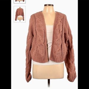 Dusty Rose Cropped Cardigan!🌸